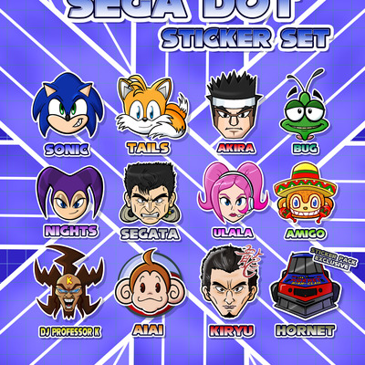 Sega dot sticker set