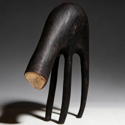 Wooden sculpture by tach pollard "hills" 