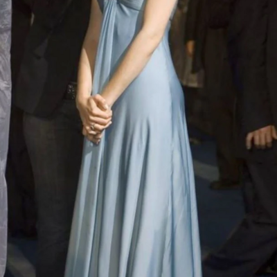 Sweetheart blue chiffon formal evening dress floor length prom dresses 