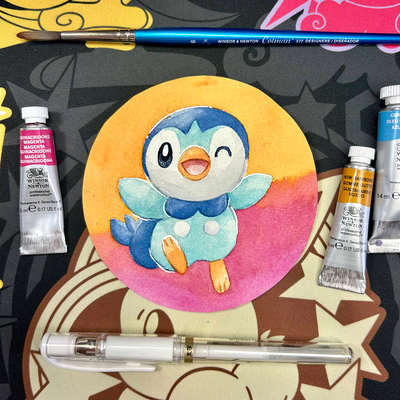 ORIGINAL Piplup Watercolor