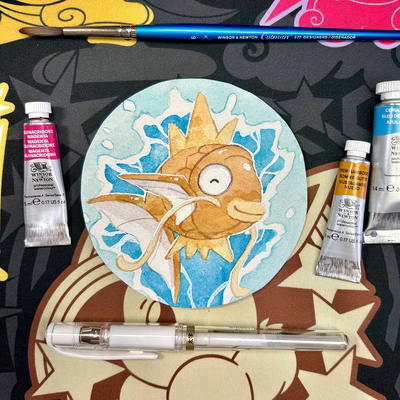 ORIGINAL Shiny Magikarp Watercolor Painting