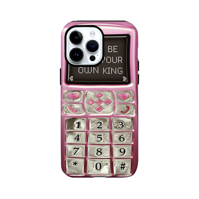 Retro "be your own king" iphone case  - Thumbnail 1