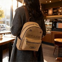 Retro Brown Cat Backpack - Thumbnail 5