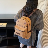 Retro Brown Cat Backpack - Thumbnail 2