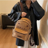 Retro Brown Cat Backpack - Thumbnail 3