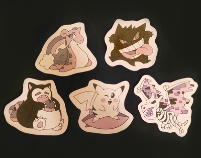 Retro Poke Stickers