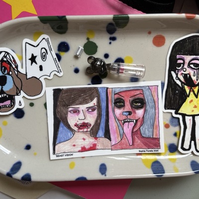 Haunted sticker mix