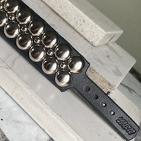 Big n lil Dome Studs Wristband - Thumbnail 5