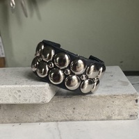 Big n lil Dome Studs Wristband - Thumbnail 7
