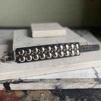 Big n lil Dome Studs Wristband - Thumbnail 8