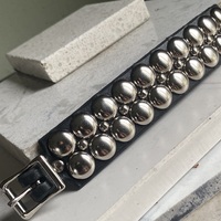 Big n lil Dome Studs Wristband - Thumbnail 9