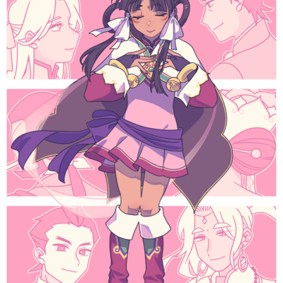 Ace attorney/bleach/persona a5 prints