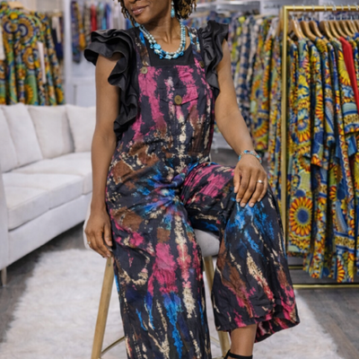 Bold aura tye dye jumpsuit - Thumbnail 5