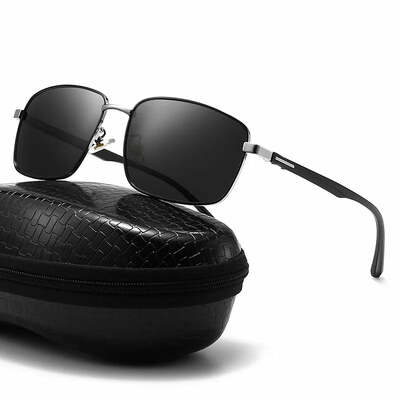 Fashion men polarized sunglasses driving sun glasses luxury women brand designer male vintage black pilot sunglasses uv400