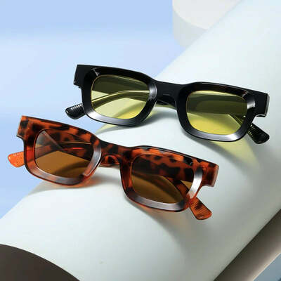 Small rectangle polarized sunglasses women fashion brand square sun glasses men classic vintage punk shades uv400 gafas de sol