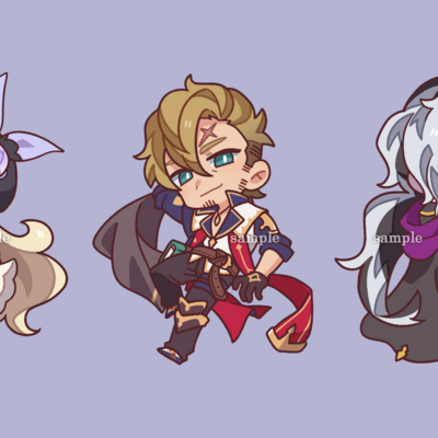 Dragalia lost trios acrylic charms