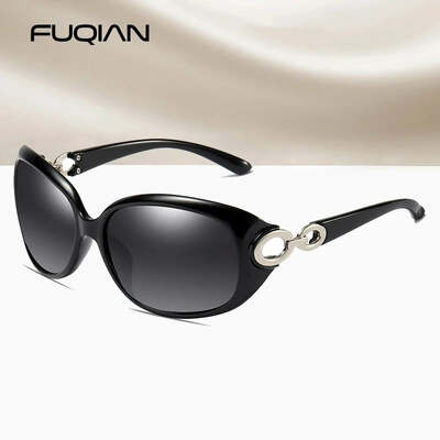 Brand design vintage oversized polarized sunglasses women luxury big oval plastic ladies driving sun glassses vintage uv400