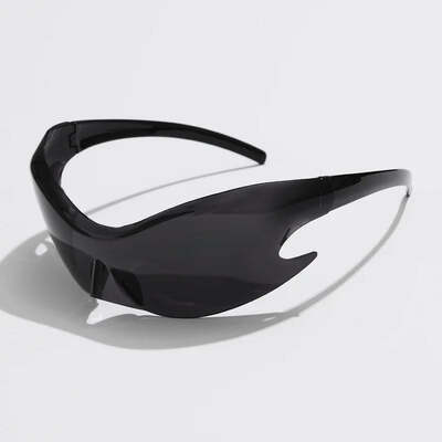 Luxury brand sports punk y2k sunglasses women men unique goggle one piece sun glasses for male cycling hip hop shades uv400