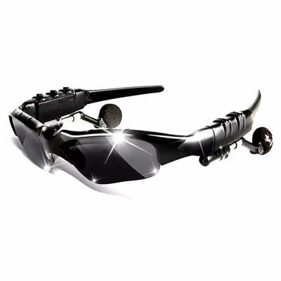 Stereo wireless bluetooth-compatible 5.0 headset telephone sport driving cycling sunglasses riding eyes glasses with sun lens