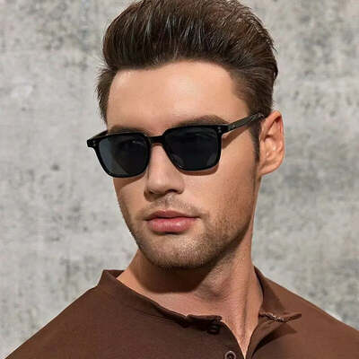 New square sunglasses for men women vintage fashion goggle driving sun glasses frame uv400 male eyewear gafas de sol hombre