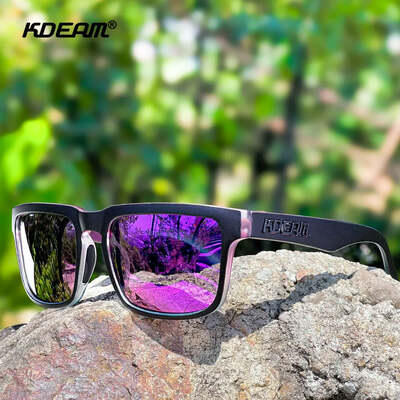 Kdeam living sport men's fishing sunglasses polarized / anti blue light glasses photochromic sunglasses women with packaging