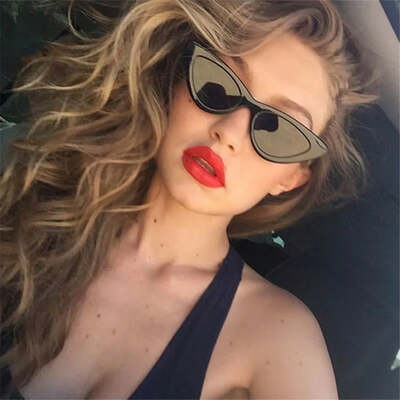 Sexy retro sunglasses women fashion small triangle sunglasses female shades trending streetwear eyewear uv400 driving sunglass
