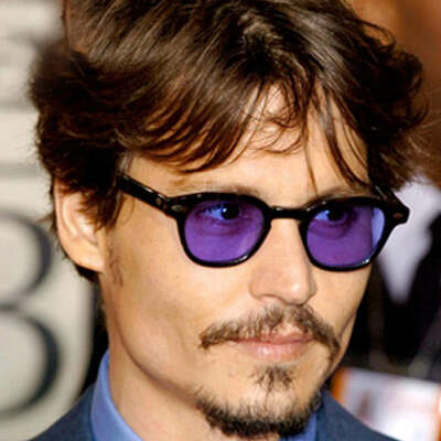 Vintage johnny depp style round sunglasses clear transparent ocean lens sun glasses male female brand designer oculos de sol