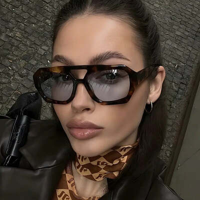 New women's fashion irregular square sunglasses personalized retro trend instagram outdoor cycling photography sunglasses men's