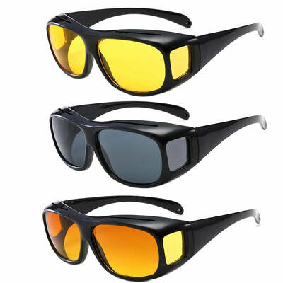 Car night vision sunglasses night driving glasses driver goggles unisex sun glasses uv protection sunglasses