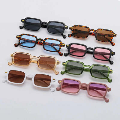 Luxurious rectangle sunglasses women oval vintage brand designer square sun glasses men shades female eyewear anti-glare uv400