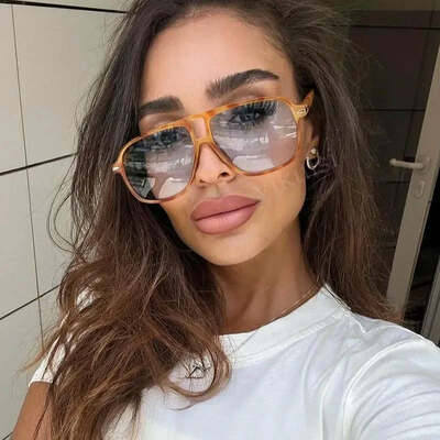 Women luxury square sunglasses for men brand design oversized blue original sun glasses female fashion shades eyewear
