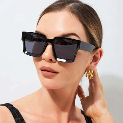 Brand vintage square sunglasses women men retro luxury designer black sun glasses unisex shades eyewear uv400