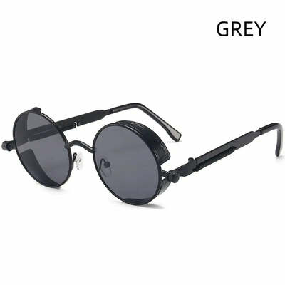 Steampunk glasses new fashion round sunglasses europe and the united states retro glasses trend men and women models sunglasses