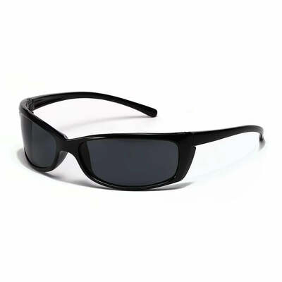 New y2k sunglasses women men outdoor sport sunglasses punk goggle eyewear bicycle cycling sun glasses trendy mirror black
