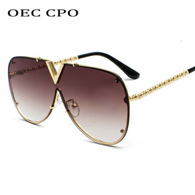 Men's sunglasses fashion oversized sunglasses men brand designer goggle sun glasses female style oculos de sol uv400 o2