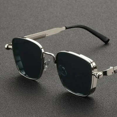 Polarized sunglasses men high end handsome driving special anti uv high quality metal punk fashion trends sunglasses