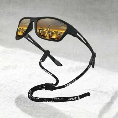 Fashion pattern frame with chain sport sunglasses men women driving fishing cycling mountaineering sports man uv400 sunglasses