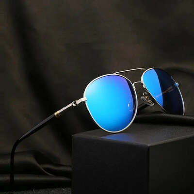 Fashion aviator polarized sunglasses for men women pilot driving fishing metal sun glasses luxury brand designer eyewear uv400