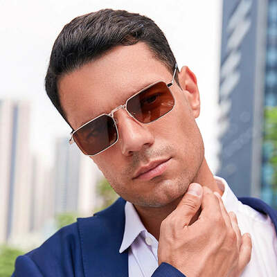 High quality rectangle sunglasses women metal frame glasses vintage brand square sun glasses for men shades female eyewear