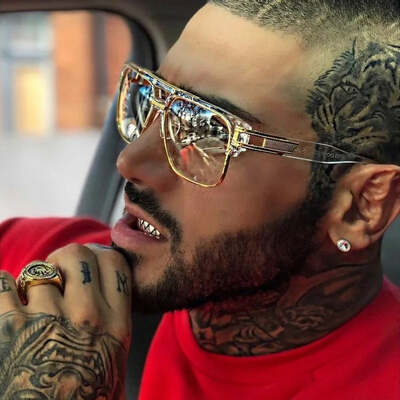 Classic luxury men sunglasses glamour fashion brand sun glasses for women mirrored retro vintage square designer shades