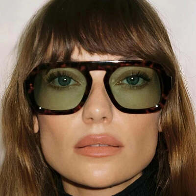 So&ei retro square sunglasses women fashion gradient shades uv400 men punk blue green sun glasses