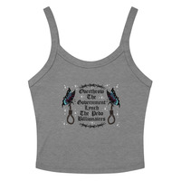 Overthrow the gov Womens micro-rib tank top - Thumbnail 1