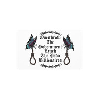Overthrow the gov Car magnets - Thumbnail 1