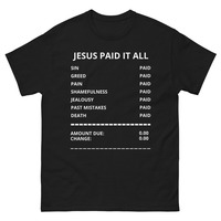 JESUS PAID Unisex classic tee - Thumbnail 1