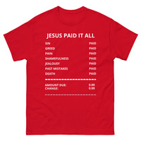 JESUS PAID Unisex classic tee - Thumbnail 3