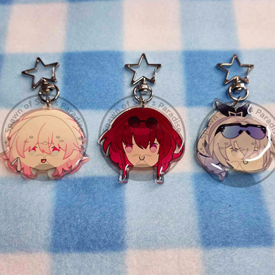 Honkai acrylic charms