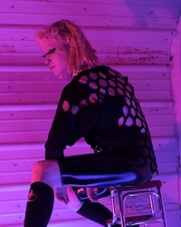 "Intrigue" PVC Biker Shorts - Thumbnail 4