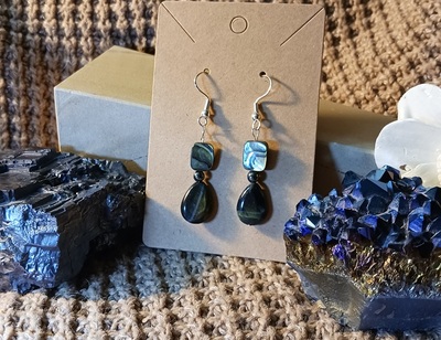 Shell and Blue Tiger Eye