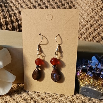 Red tiger eye and carnelian