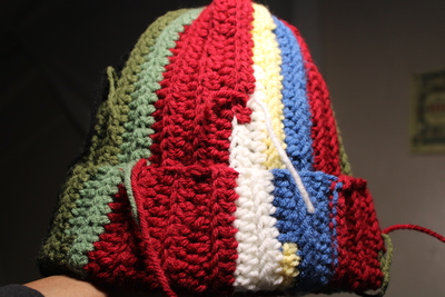 CLASSIC SCRAP YARN BEANIE HAT